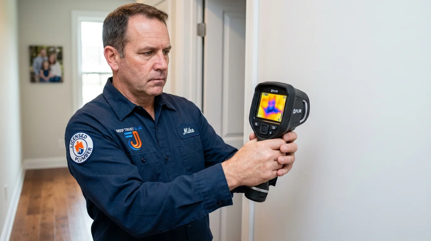 Thermal imaging leak detection by Johns Plumbing LLC in Manteno
